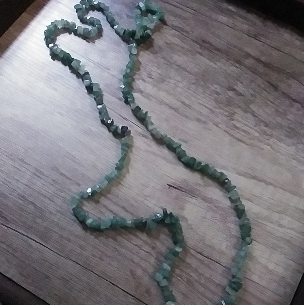 Long Green Avon Necklace
